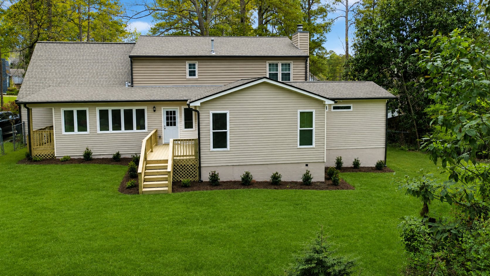 125 Dijon Court rear exterior addition - Fayetteville GA home addition contractor