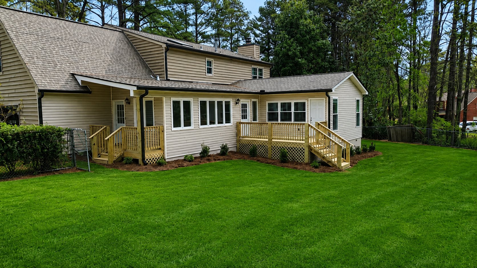 125 Dijon Court side exterior - home addition Fayetteville GA